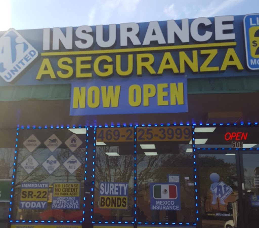 Ai United Insurance | 719 N Hampton Rd suite 609, DeSoto, TX 75115, USA | Phone: (469) 225-3999