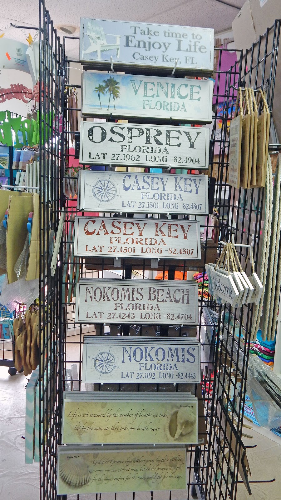 Casey Key Beach Shop | 820 Albee Rd W #2, Nokomis, FL 34275, USA | Phone: (941) 882-4387