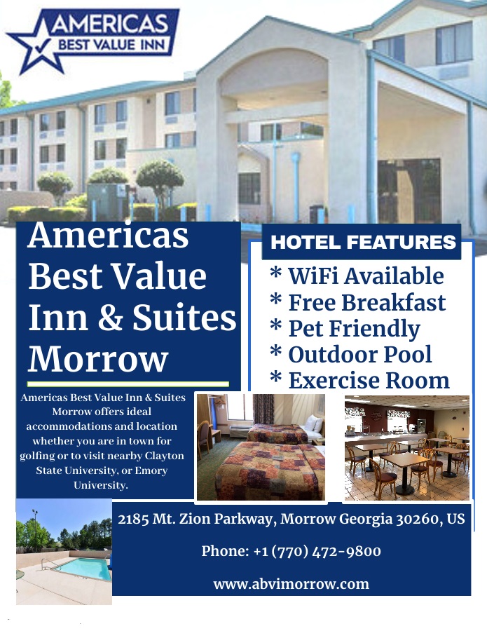 Americas Best Value Inn & Suites | 2185 Mt Zion Pkwy, Morrow, GA 30260, USA | Phone: (770) 472-9800
