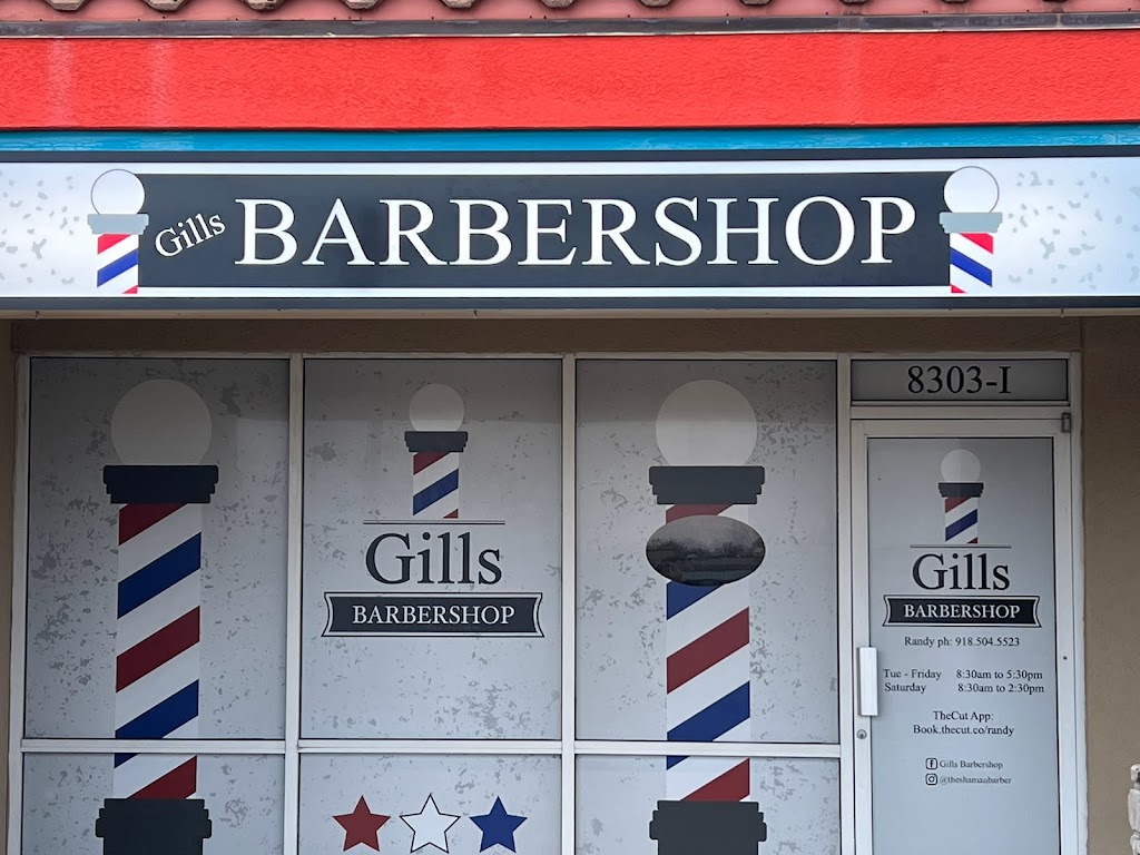 Gills Barbershop | 8303 E 81st St #i, Tulsa, OK 74133, USA | Phone: (918) 504-5523