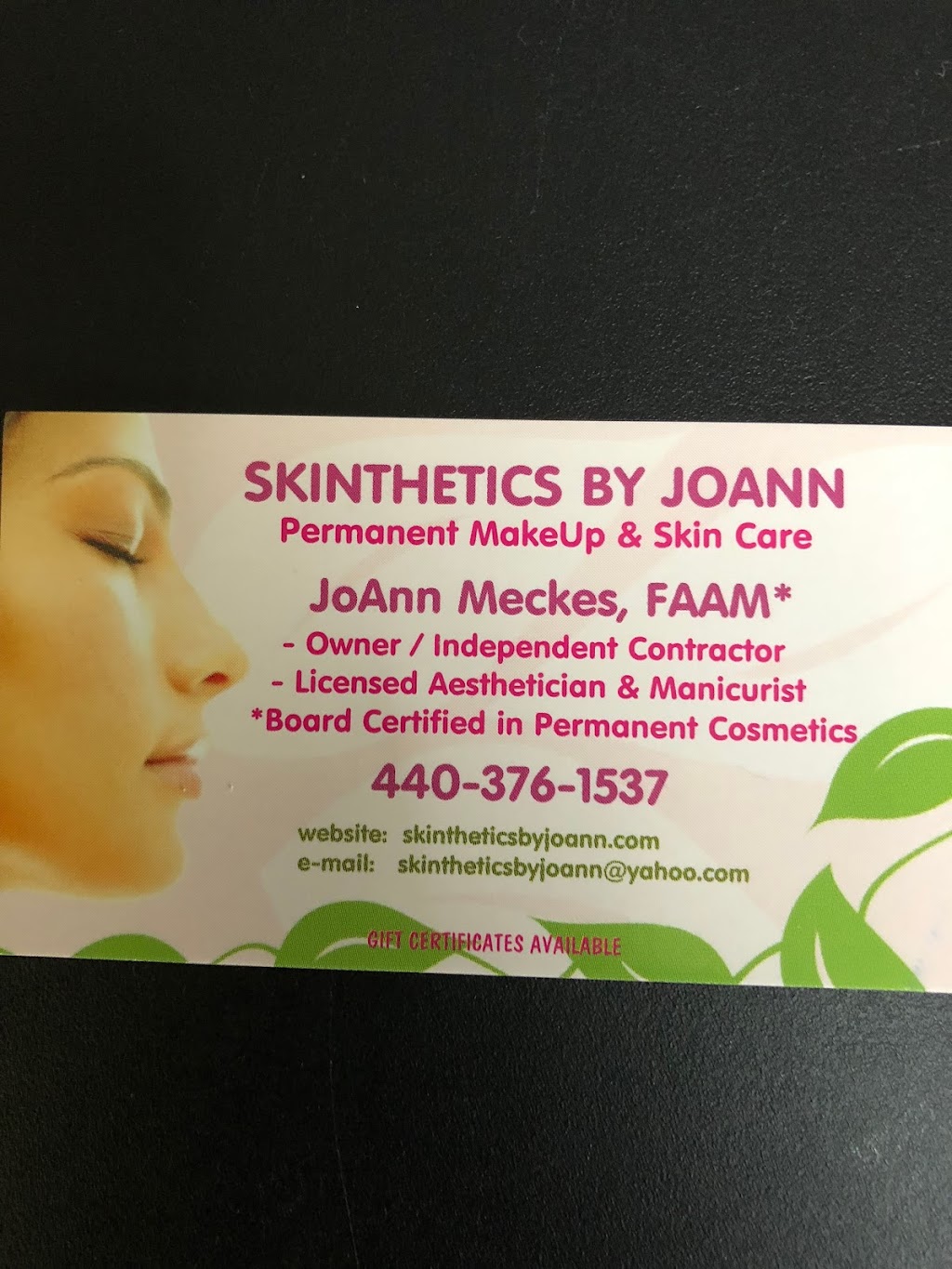 Skinthetics by JoAnn | 4098 Center Rd, Brunswick, OH 44212, USA | Phone: (440) 376-1537