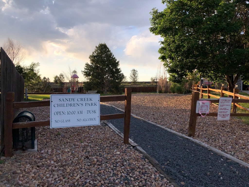 Sandy Creek Childrens Park | 2010 Espana Way, Aurora, CO 80011, USA | Phone: (303) 326-8650