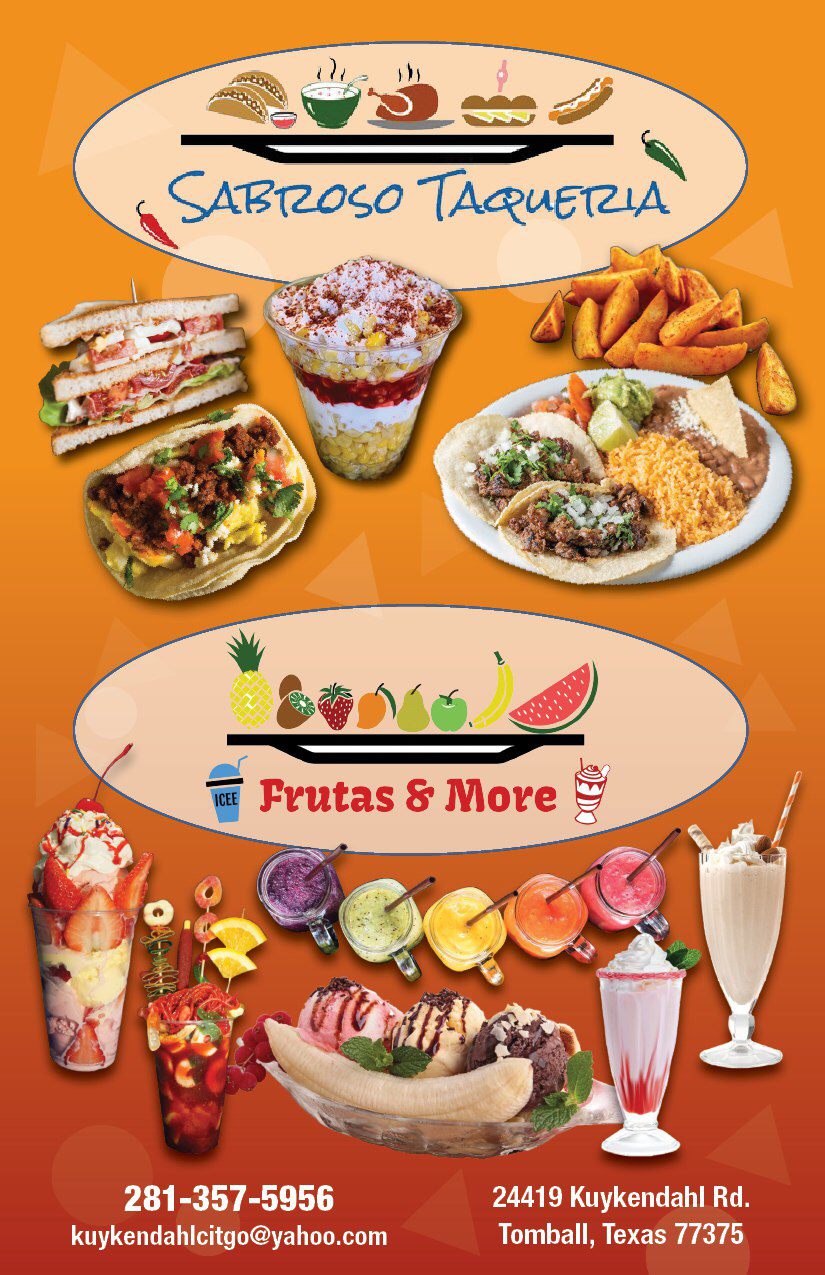 Sabroso Taqueria & Fruteria | 24419 Kuykendahl Rd, Tomball, TX 77375, USA | Phone: (281) 357-5956