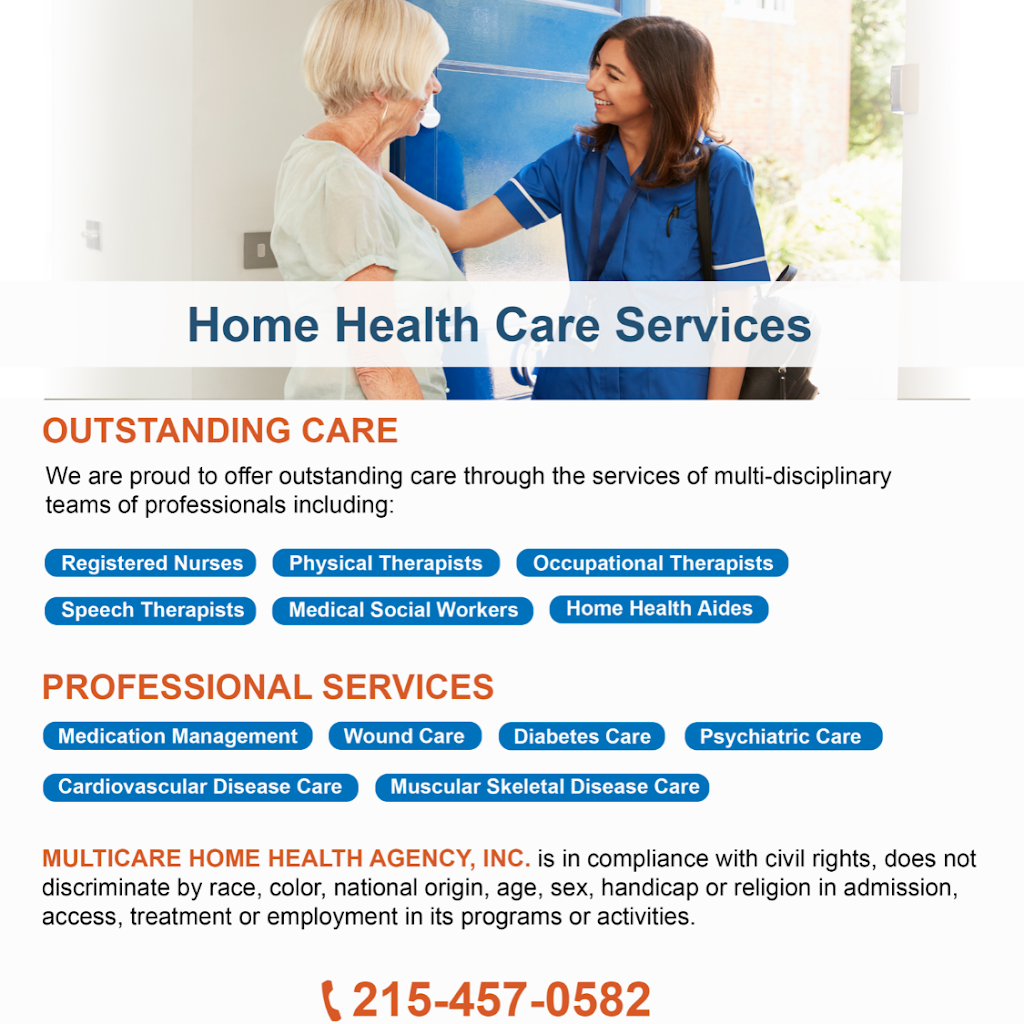 MultiCare Home Health Agency | 1035 W Bristol Rd, Warminster, PA 18974, USA | Phone: (215) 457-0582