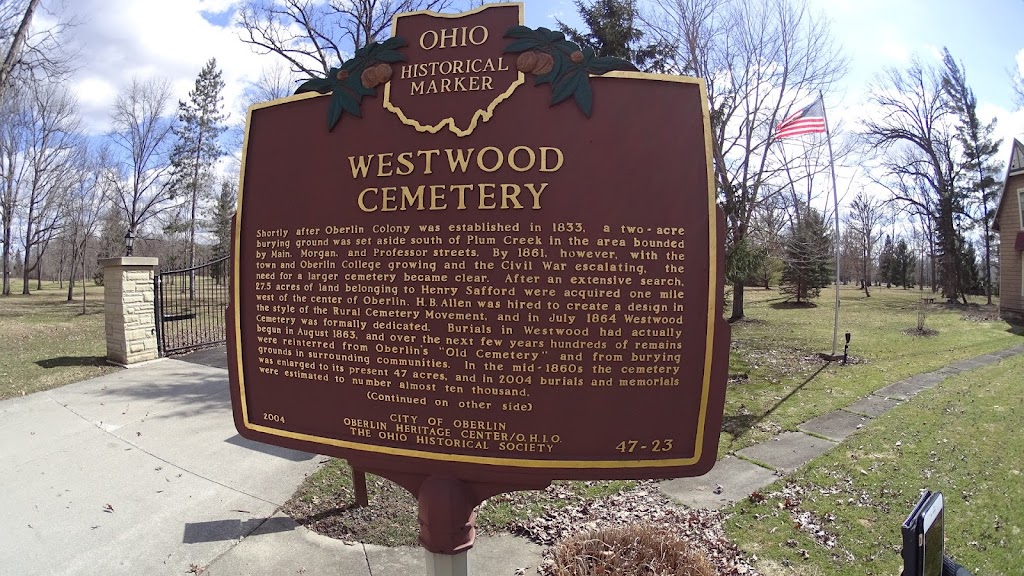 Westwood Cemetery | 455 Morgan St, Oberlin, OH 44074, USA | Phone: (440) 775-7252