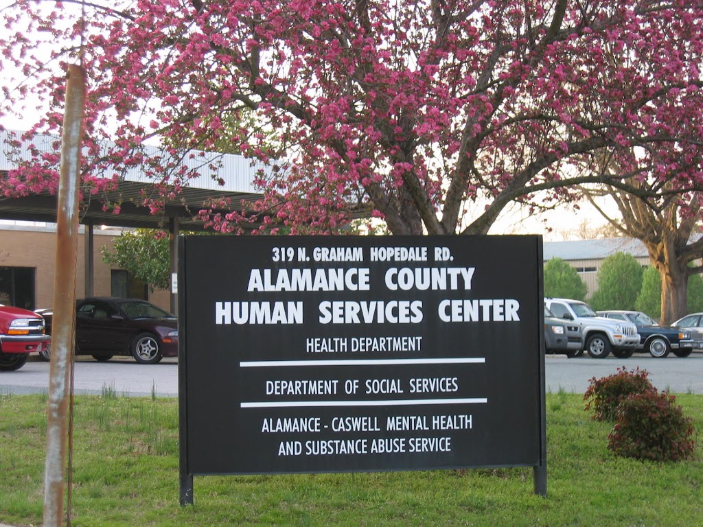 Alamance County Human Services Center | 319 N Graham Hopedale Rd, Burlington, NC 27217, USA | Phone: (336) 570-6532