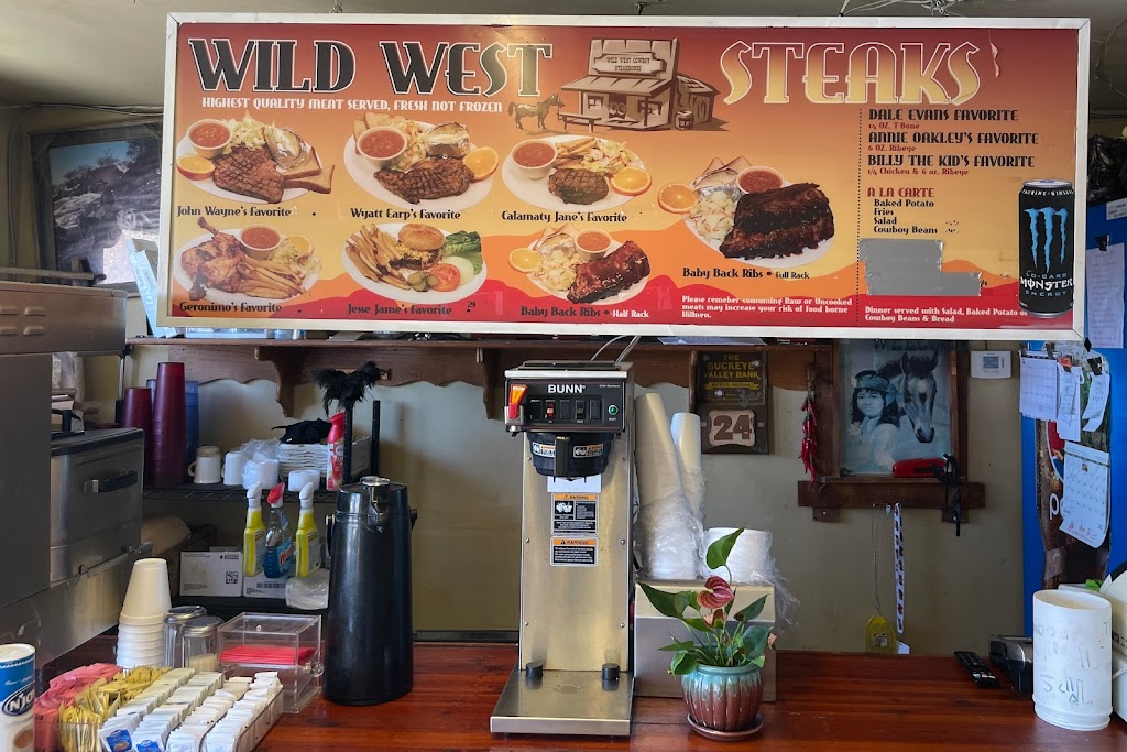 Wild West Cowboy Steakhouse | 104 Monroe Ave, Buckeye, AZ 85326, USA | Phone: (623) 386-1400