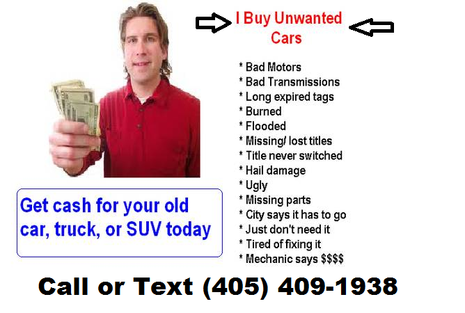 405 Cash For Cars | 11905 Blue Bell Ave, Oklahoma City, OK 73162, USA | Phone: (405) 409-1938