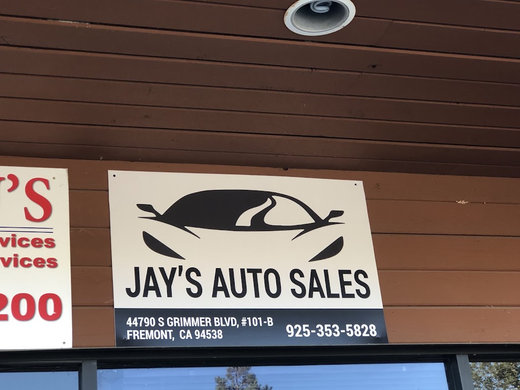 Jays Auto Sales | 44790 S Grimmer Blvd Suite 101F, Fremont, CA 94538, USA | Phone: (925) 353-5828