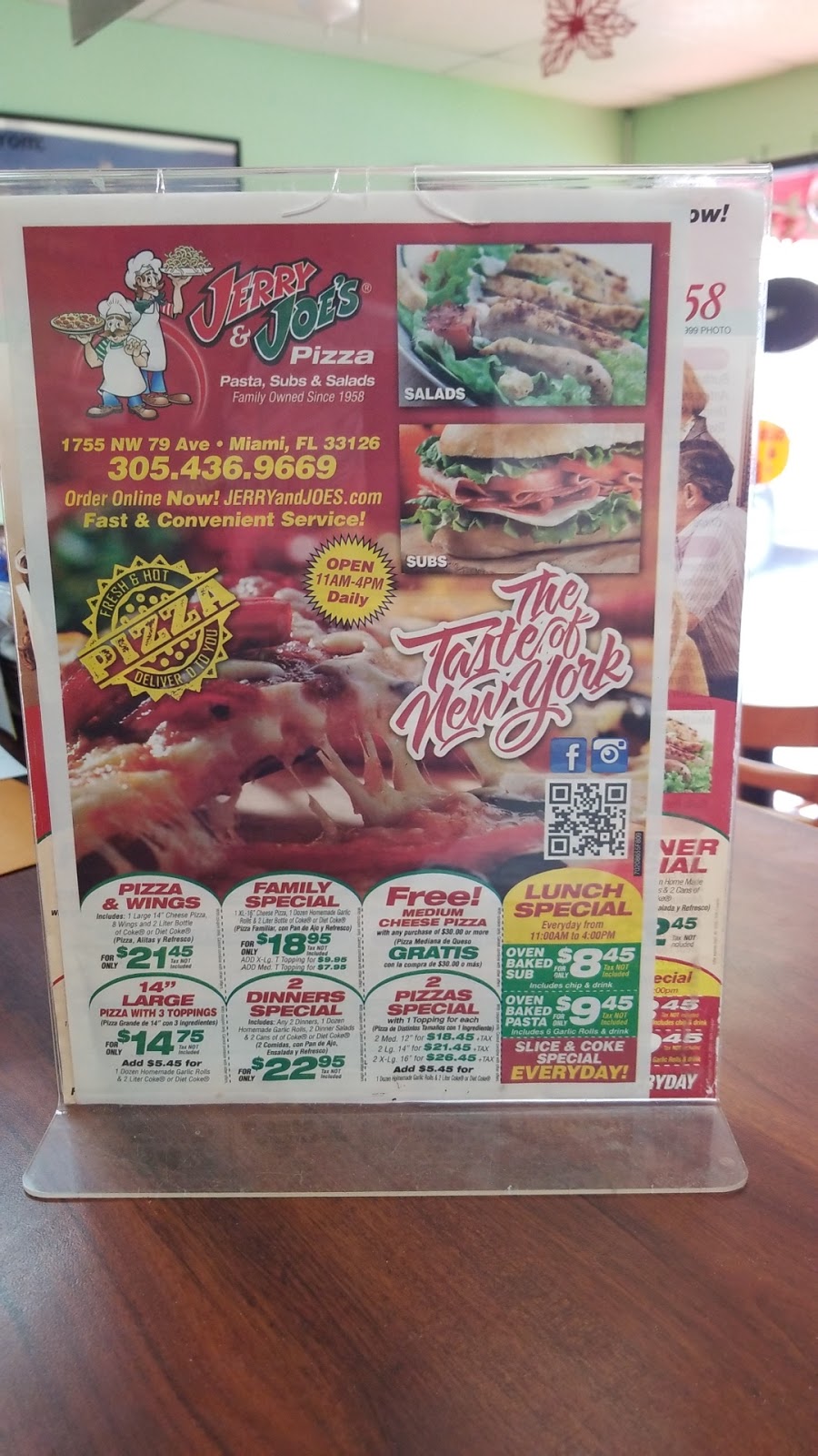 Jerry and Joe’s Pizza | 1755 NW 79th Ave, Doral, FL 33126, USA | Phone: (305) 436-9669