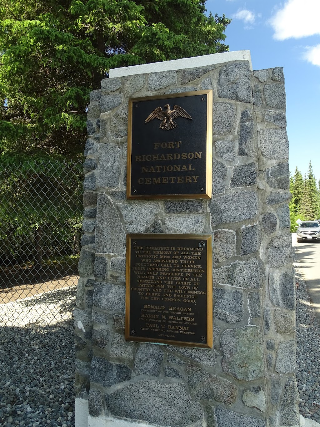 Ft. Richardson National Cemetery | 58-512 Davis Hwy POB 5498, Joint Base Elmendorf-Richardson, AK 99505, USA | Phone: (907) 384-7075 Ft. Richardson National Cemetery | 58-512 Davis Hwy POB 5498, Joint Base Elmendorf-Richardson, AK 99505, USA | Phone: (907) 384-7075