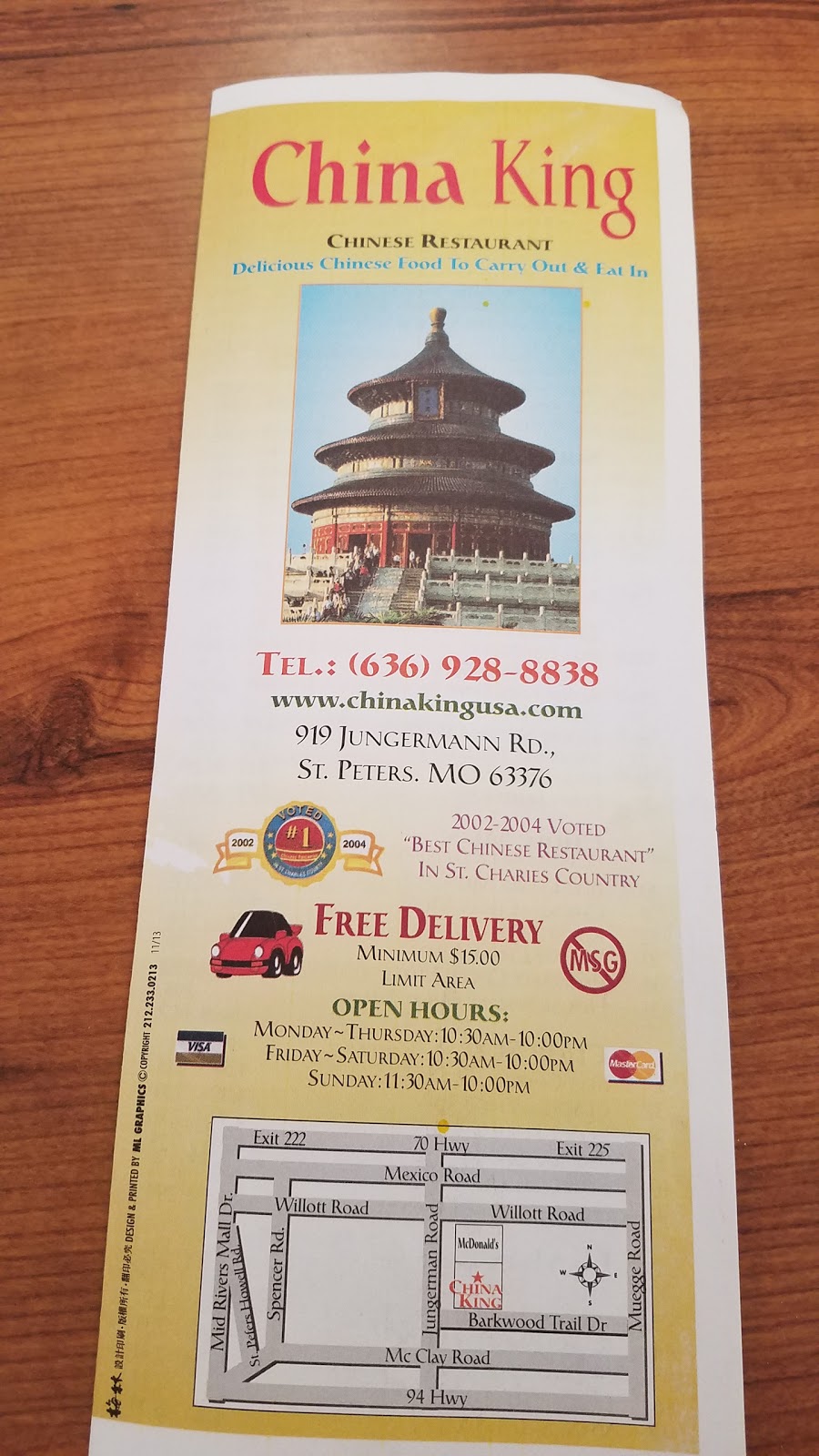China King Restaurant | 919 Jungermann Rd, St Peters, MO 63376, USA | Phone: (636) 928-8838