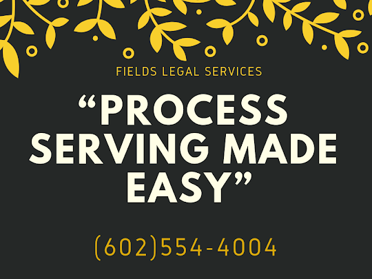 Fields Legal Services- Process Servers | 4343 N 36th St unit #3, Phoenix, AZ 85018, USA | Phone: (602) 835-9493