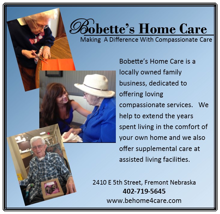 Bobettes Home Care | 212 E 8th St ste d, Fremont, NE 68025, USA | Phone: (402) 719-5645