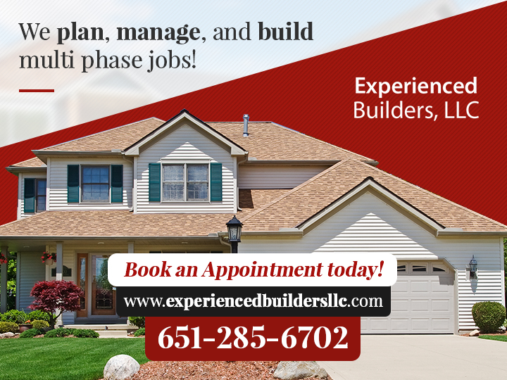 Experienced Builders, LLC | 705 Broadway St, Marine on St Croix, MN 55047, USA | Phone: (651) 285-6702