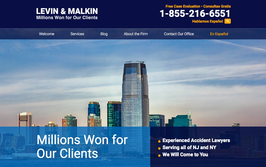 Levin & Malkin | 75 Essex St # 102, Hackensack, NJ 07601, USA | Phone: (201) 292-7081