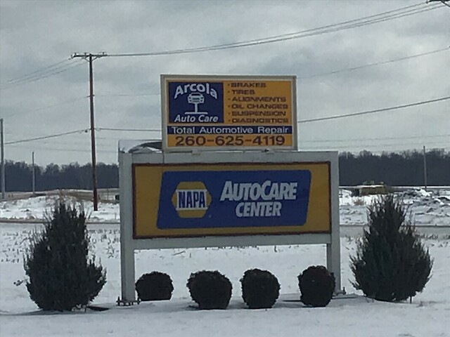 Arcola Auto Care | 11720 Bass Rd, Fort Wayne, IN 46818, USA | Phone: (260) 625-4119