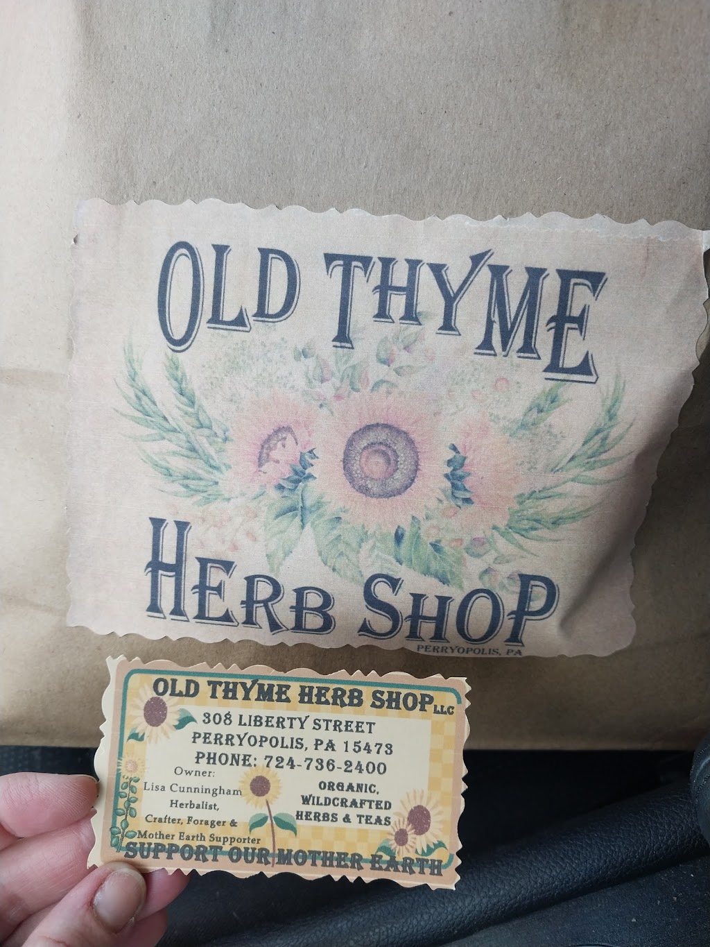 old thyme herb shop | 308 Liberty St, Perryopolis, PA 15473, USA | Phone: (724) 736-2400