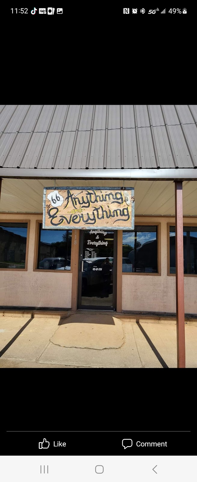 Anything & Everything | 118 Broadway, Davenport, OK 74026, USA | Phone: (405) 617-5754