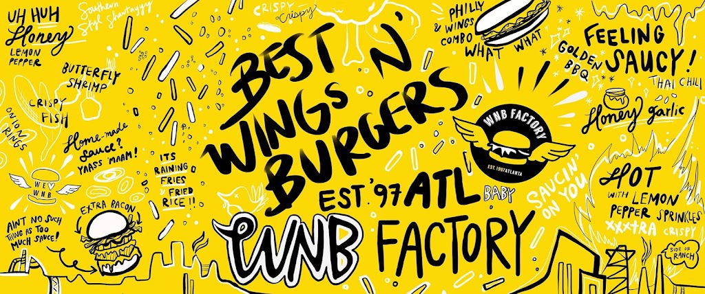 WNB Factory - Wings & Burger | 3330 Cobb Pkwy NW Suite 200, Acworth, GA 30101, USA | Phone: (770) 627-5247