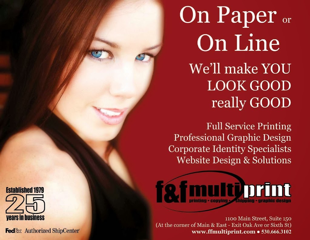 F&F Multiprint | 1301 E Beamer St STE D, Woodland, CA 95776, USA | Phone: (530) 666-3102