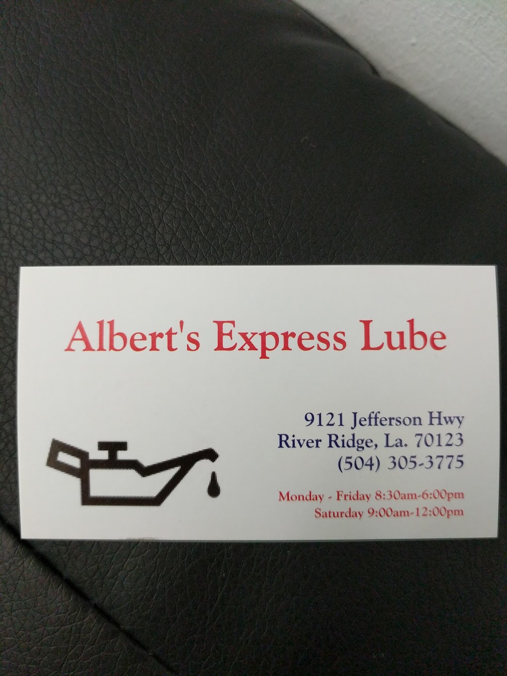 Alberts Express Lube | 9121 Jefferson Hwy, River Ridge, LA 70123, USA | Phone: (504) 305-3775