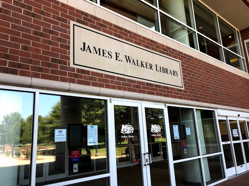 James E. Walker Library | 1611 Alumni Dr, Murfreesboro, TN 37132, USA | Phone: (615) 898-2817