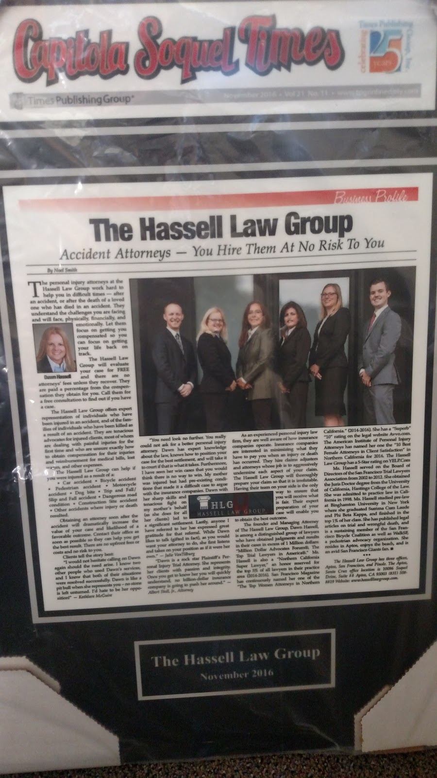 The Hassell Law Group | 10096 Soquel Dr, Aptos, CA 95003 | Phone: (831) 508-8819