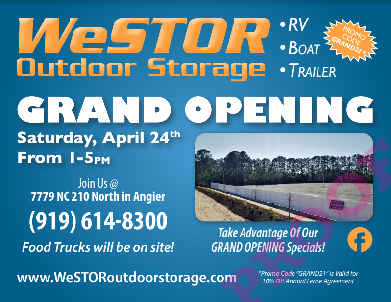 WeSTOR Outdoor Storage | 7779 NC-210, Angier, NC 27501, USA | Phone: (919) 614-8300