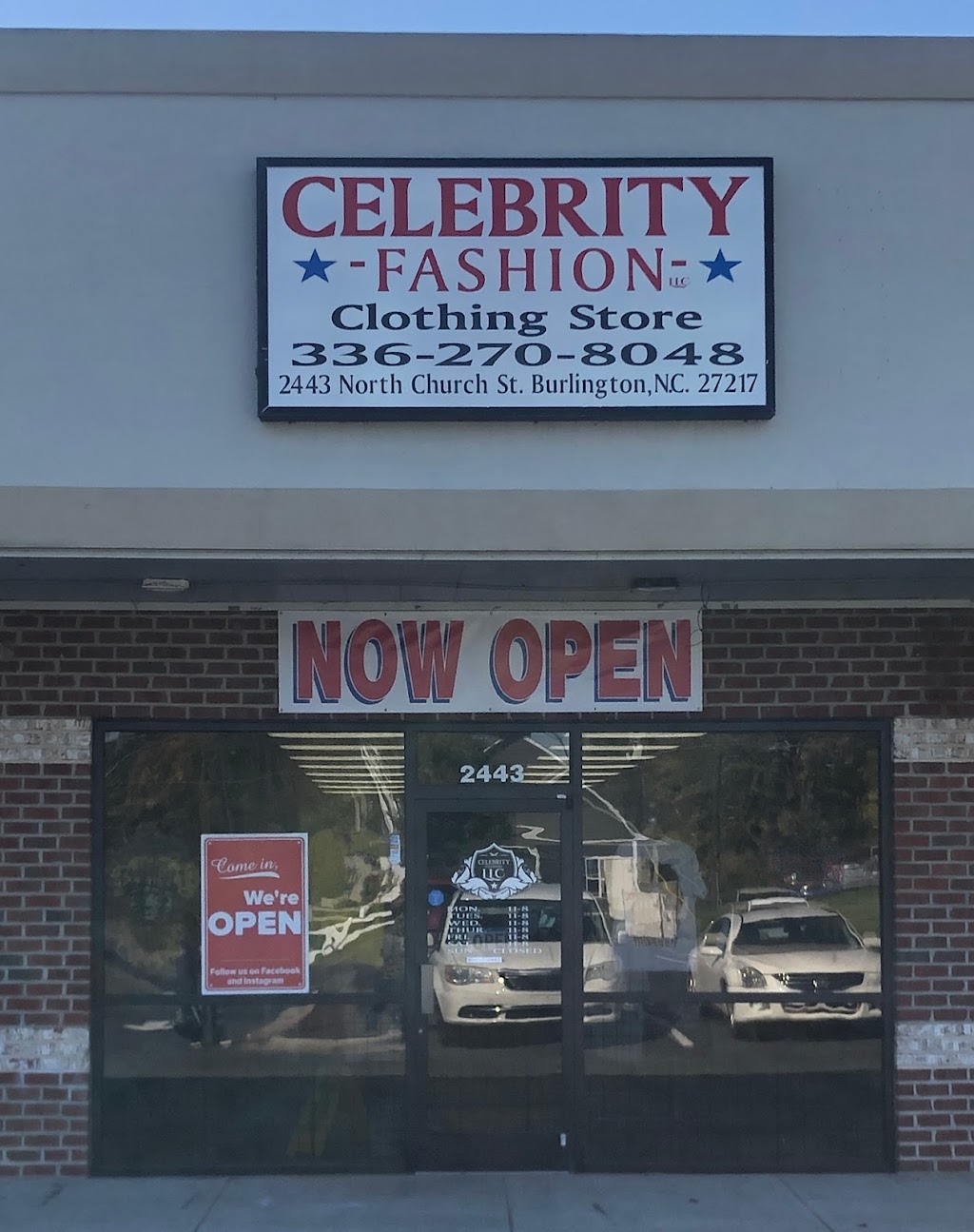 Celebrity Fashion LLC | 2443 N Church St, Burlington, NC 27217, USA | Phone: (336) 675-3136