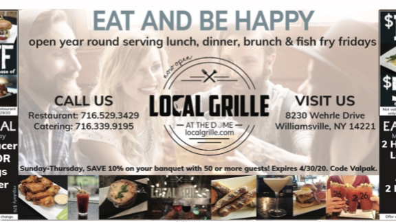 Local Grille And Patio (OPEN)-See Website For Current Hours | 8230 Wehrle Dr, Williamsville, NY 14221, USA | Phone: (716) 529-3429