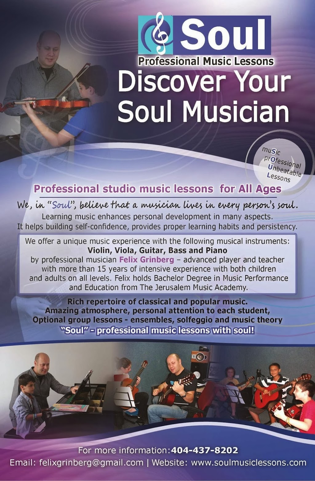 Soul | Music Lessons Cumming | Johns Creek | Alpharetta | 3760 Preakness Ln, Suwanee, GA 30024, USA | Phone: (404) 437-8202