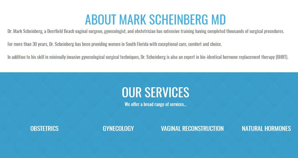 Dr. Scheinberg ObGyn - Vaginoplasty & Labiaplasty | 2345 W Hillsboro Blvd #106, Deerfield Beach, FL 33442, USA | Phone: (754) 225-5192