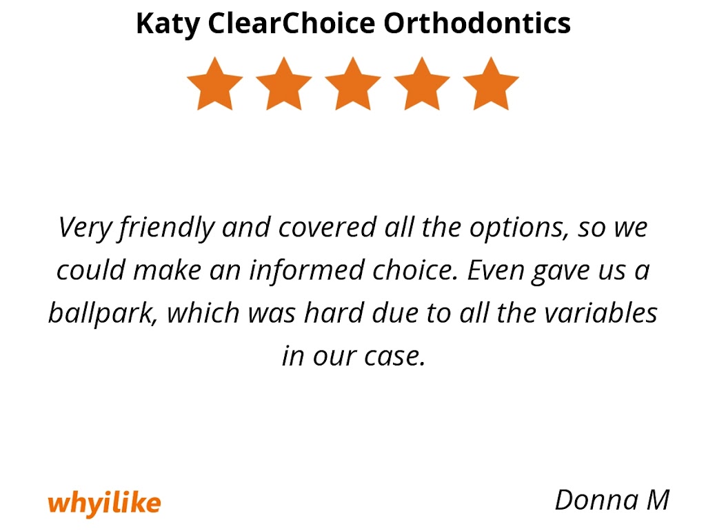 Katy ClearChoice Orthodontics | 1260 Pin Oak Rd #208, Katy, TX 77494, USA | Phone: (281) 392-0888