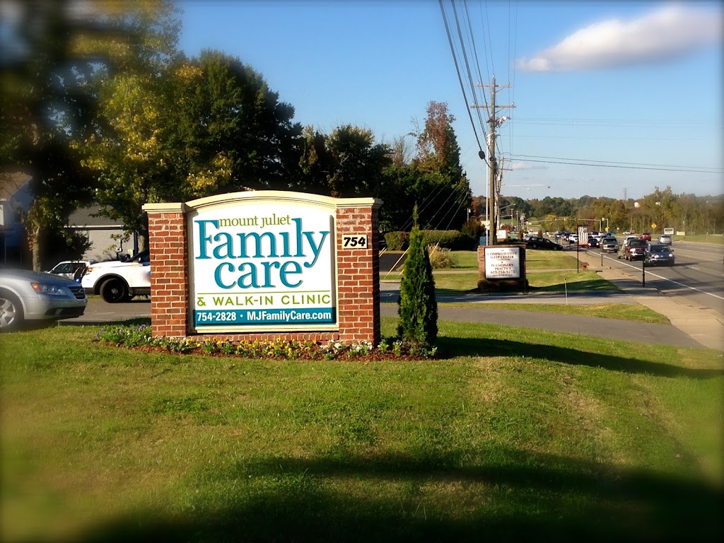 Mt Juliet Family Care & Walk-In Clinic | 754 N Mt Juliet Rd, Mt. Juliet, TN 37122, USA | Phone: (615) 754-2828