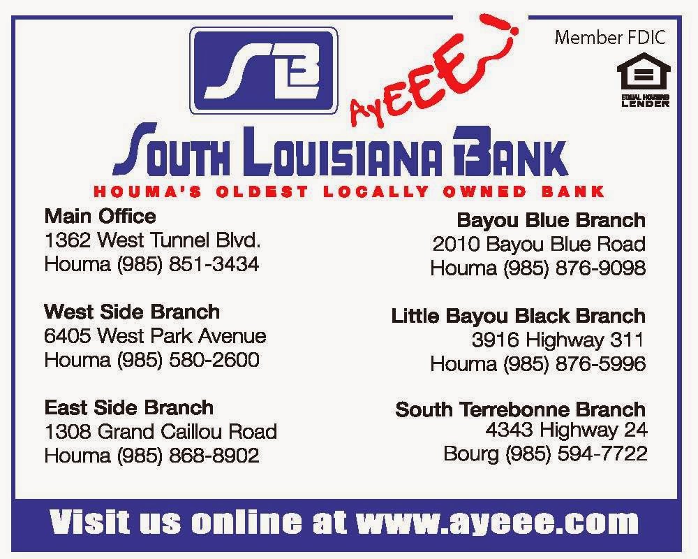 South Louisiana Bank | 2010 Bayou Blue Rd, Houma, LA 70364, USA | Phone: (985) 219-0375