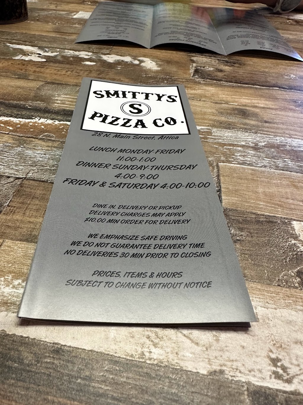 Smittys Pizza Co | 28 N Main St, Attica, OH 44807, USA | Phone: (419) 912-0060