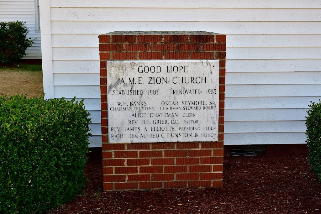 Good Hope African Methodist Episcopal Zion Church | 2438 Caratoke Hwy, Moyock, NC 27958, USA | Phone: (252) 232-2677