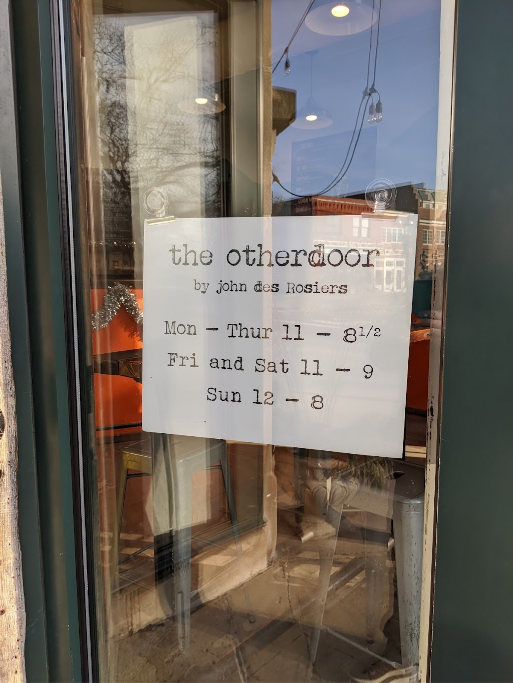 The Otherdoor | 30 E Center Ave, Lake Bluff, IL 60044, USA | Phone: (847) 295-1020