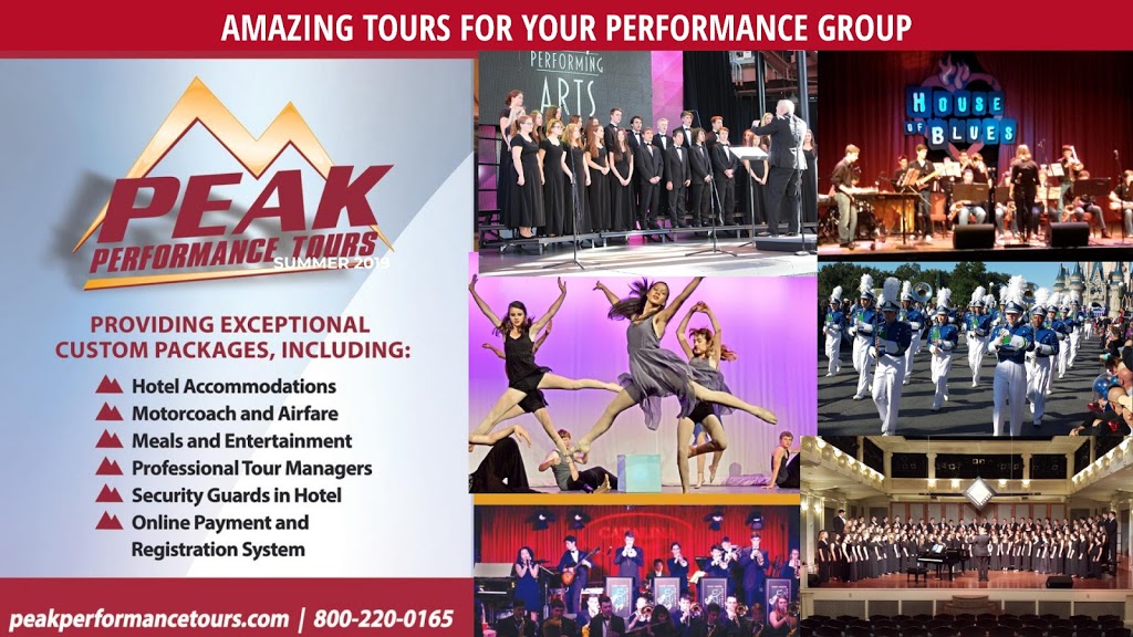 Peak Performance Tours | 1720 Kendarbren Dr, Jamison, PA 18929, USA | Phone: (800) 220-0165
