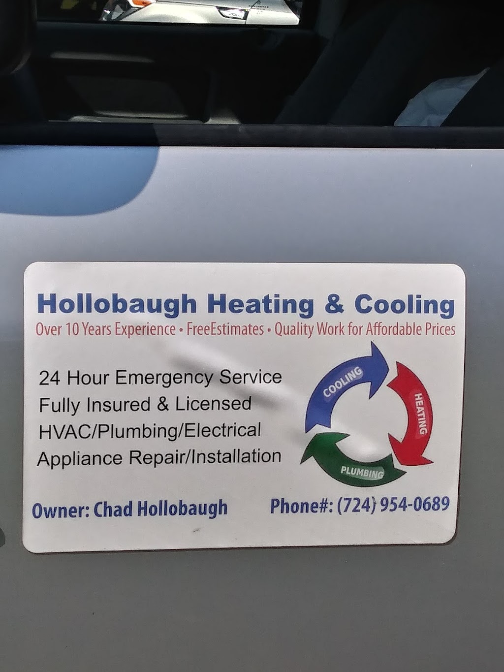 Chad Hollobaugh Heating And Cooling | 320 Ridge Ave, Kittanning, PA 16201, USA | Phone: (724) 954-0689