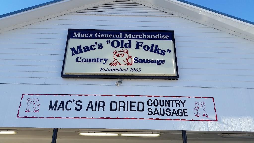 Macs General Merchandise Country Sausage & Meats | 4432 NC-242, Dunn, NC 28334, USA | Phone: (919) 894-3648