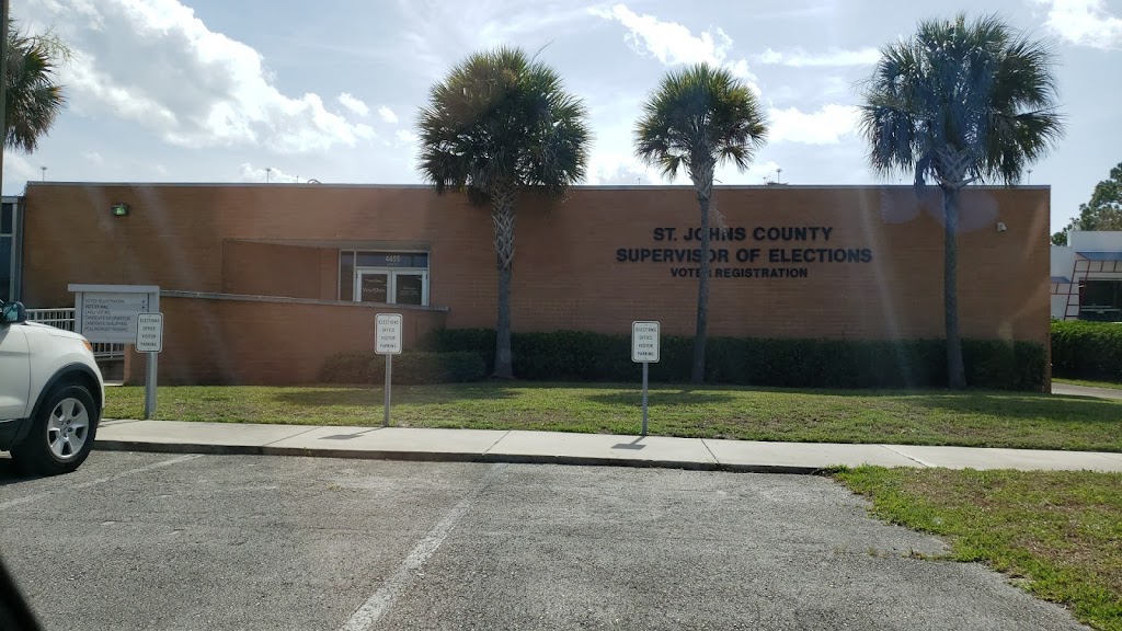 St Johns Supervisor-Elections | 4455 Ave A, St. Augustine, FL 32095, USA | Phone: (904) 823-2238