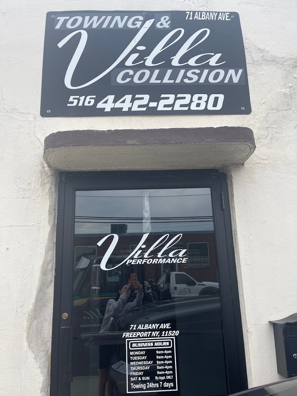 Villa Towing & Collision | 71 Albany Ave, Freeport, NY 11520, USA | Phone: (516) 442-2281