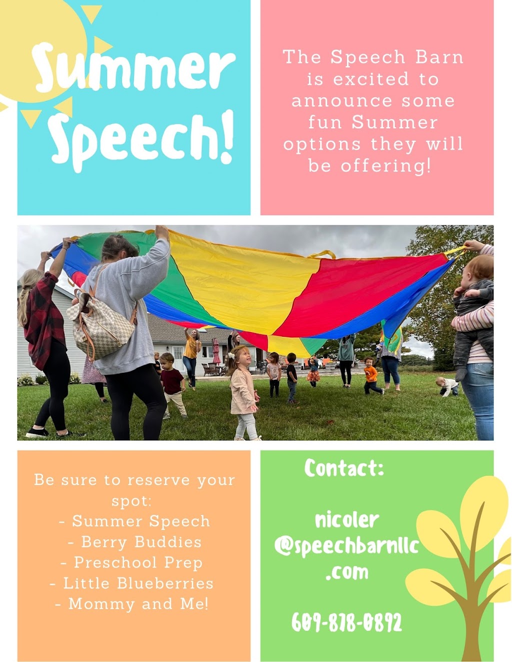 The Speech Barn | 650 Pleasant Mills Rd, Hammonton, NJ 08037, USA | Phone: (609) 878-0892