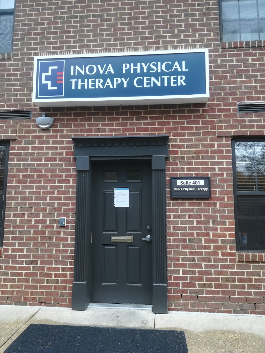 Inova Physical Therapy Center | 8101 Hinson Farm Rd #401, Alexandria, VA 22306, USA | Phone: (703) 664-7660