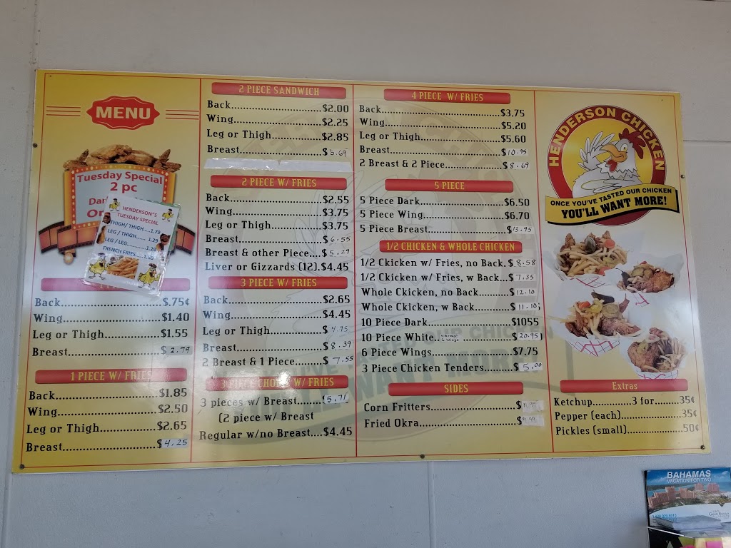 Henderson Chicken | 4218 W Camp Wisdom Rd, Dallas, TX 75237 | Phone: (972) 296-6777