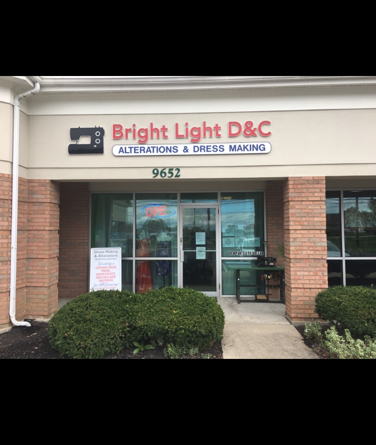 Bright Light D&C Alterations & Dressmaking | 9652 Cincinnati Columbus Rd, Cincinnati, OH 45241, USA | Phone: (513) 580-0046
