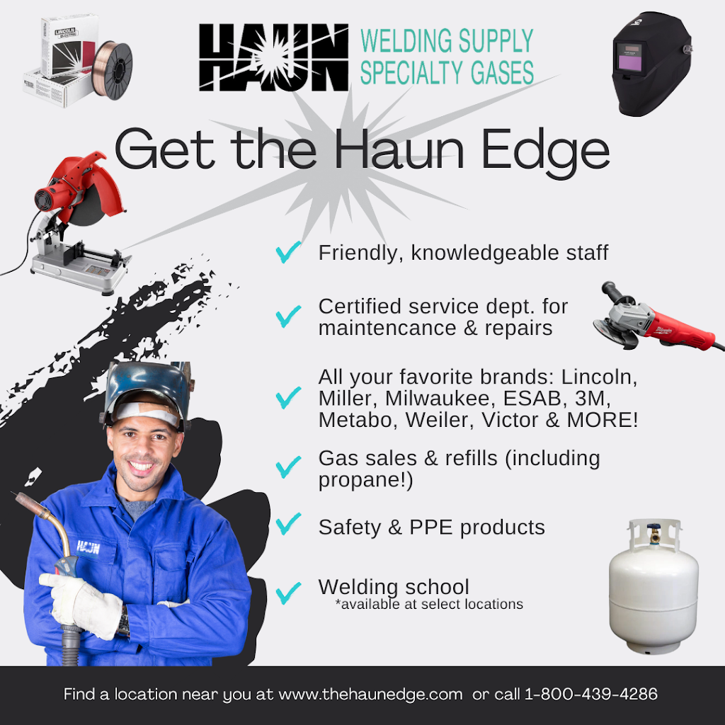Haun Welding Supply and Specialty Gases | 264 NY-104, Ontario, NY 14519, USA | Phone: (585) 265-4427