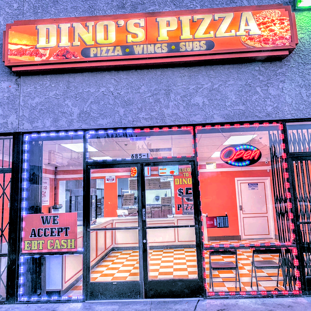 Dino’s Pizza & Famous Foods | 685 W Base Line St unit i, San Bernardino, CA 92410, USA | Phone: (909) 571-6226